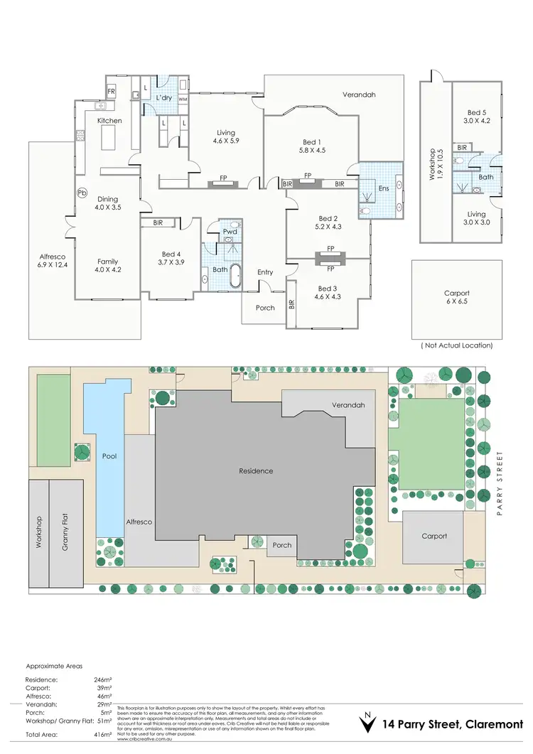 Floorplan of Homely house listing, 14 Parry Street, Claremont WA 6010