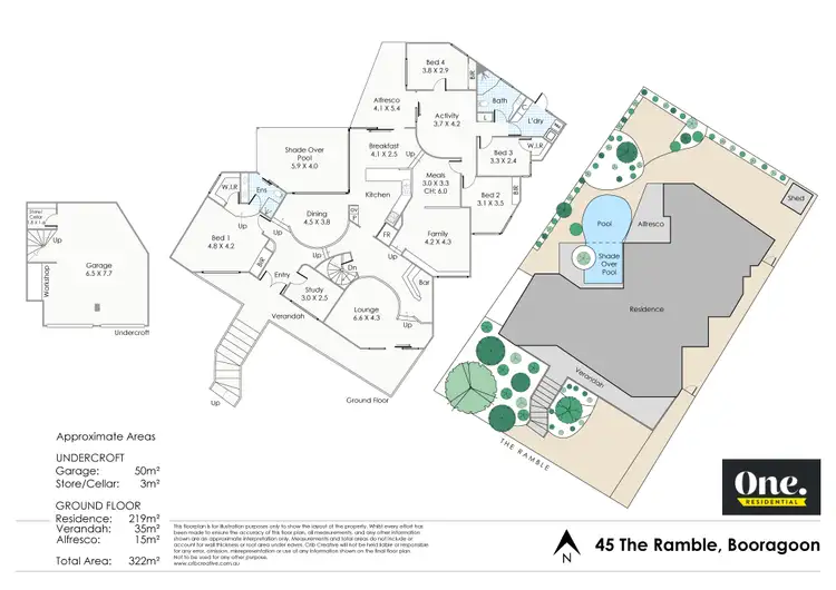 Floorplan of Homely house listing, 45 The Ramble, Booragoon WA 6154
