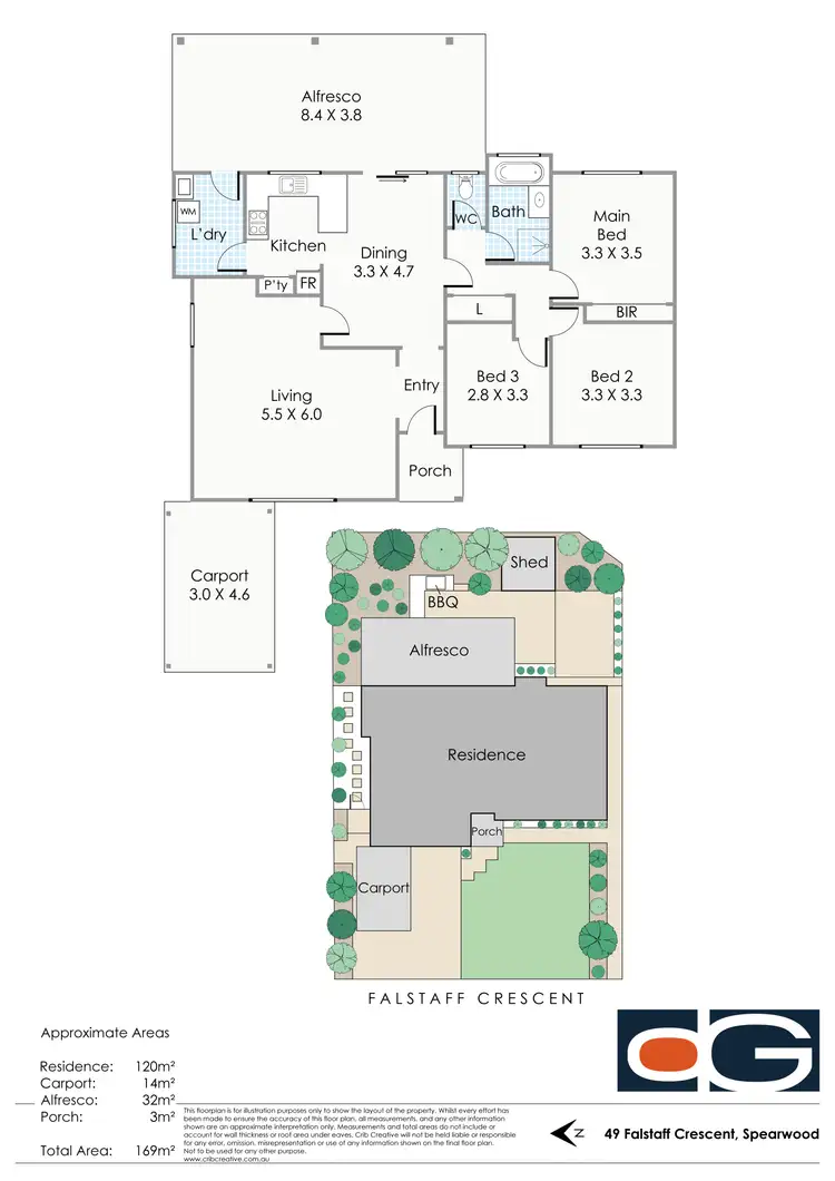 Floorplan of Homely house listing, 49 Falstaff Crescent, Spearwood WA 6163