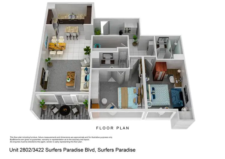 Floorplan of Homely unit listing, 2802/3422 Surfers Paradise Boulevard, Surfers Paradise QLD 4217