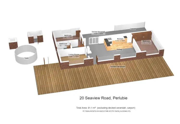 Floorplan of Homely house listing, 20 Seaview Road, Perlubie SA 5680