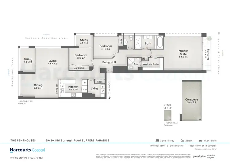 Floorplan of Homely apartment listing, 39/20 Old Burleigh Road, Surfers Paradise QLD 4217
