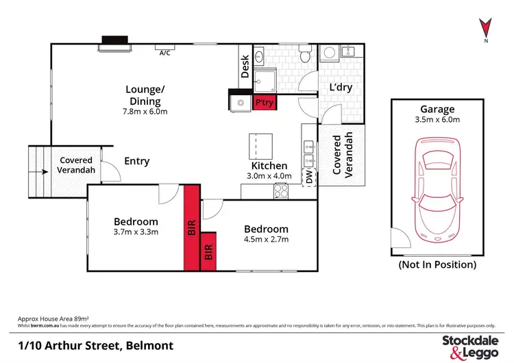 Floorplan of Homely house listing, 1/10 Arthur Street, Belmont VIC 3216