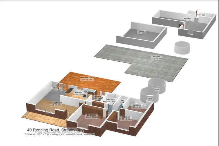 Floorplan of Homely house listing, 40 Redding Road, Streaky Bay SA 5680