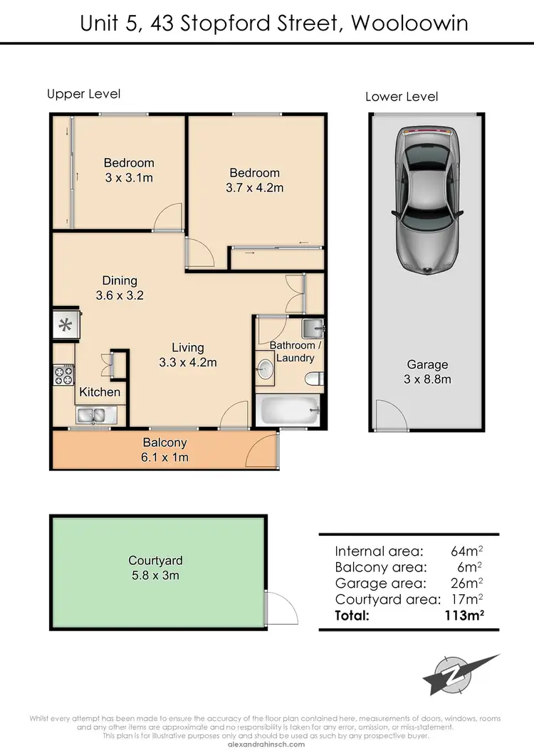 Floorplan of Homely unit listing, 5/43 Stopford Street, Wooloowin QLD 4030