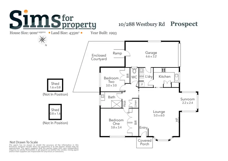 Floorplan of Homely villa listing, 10/288 Westbury Road, Prospect Vale TAS 7250