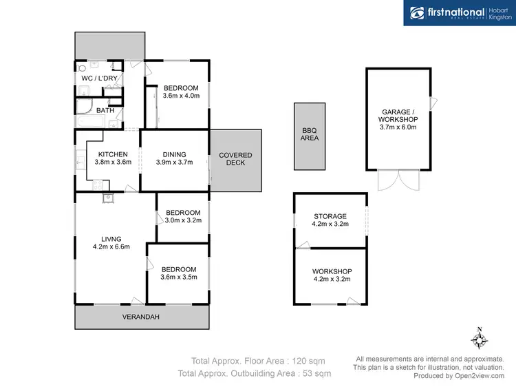 Floorplan of Homely house listing, 4 Charles Street, Cygnet TAS 7112