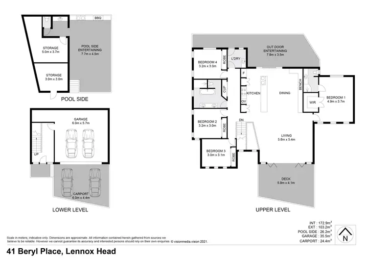 Floorplan of Homely house listing, 41 Beryl Place, Lennox Head NSW 2478