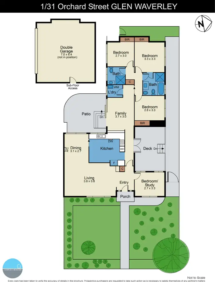 Floorplan of Homely unit listing, 1/31 Orchard Street, Glen Waverley VIC 3150