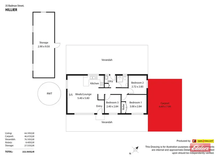 Floorplan of Homely house listing, 35 Badman Street, Hillier SA 5116