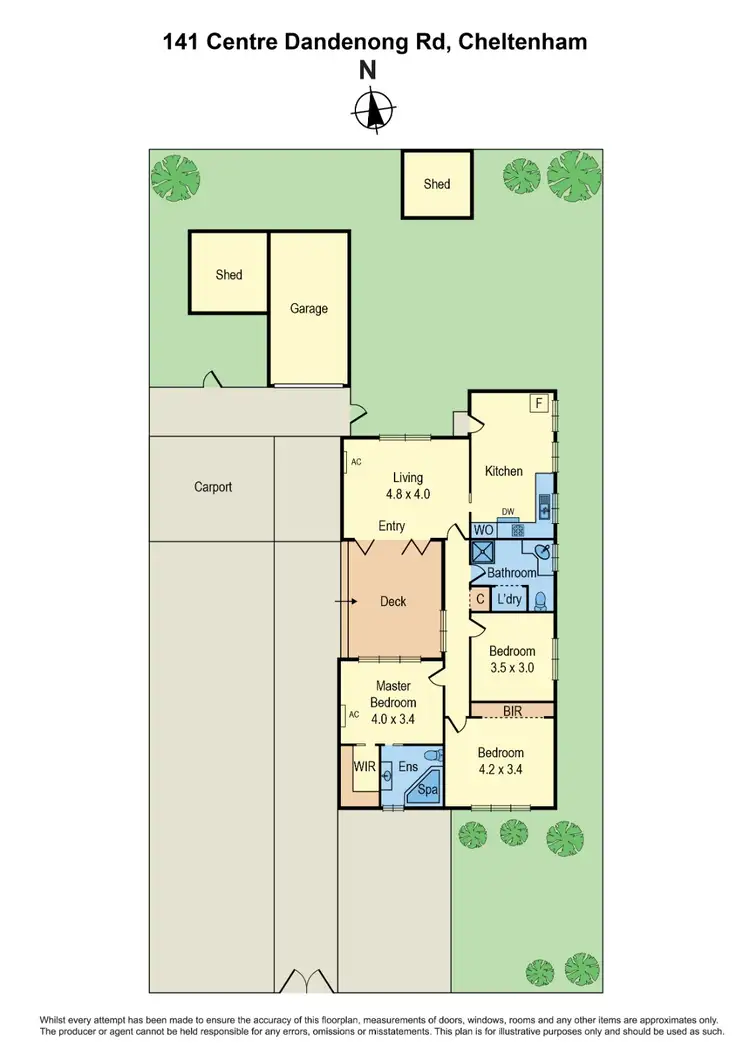 Floorplan of Homely house listing, 141 Centre Dandenong Road, Cheltenham VIC 3192