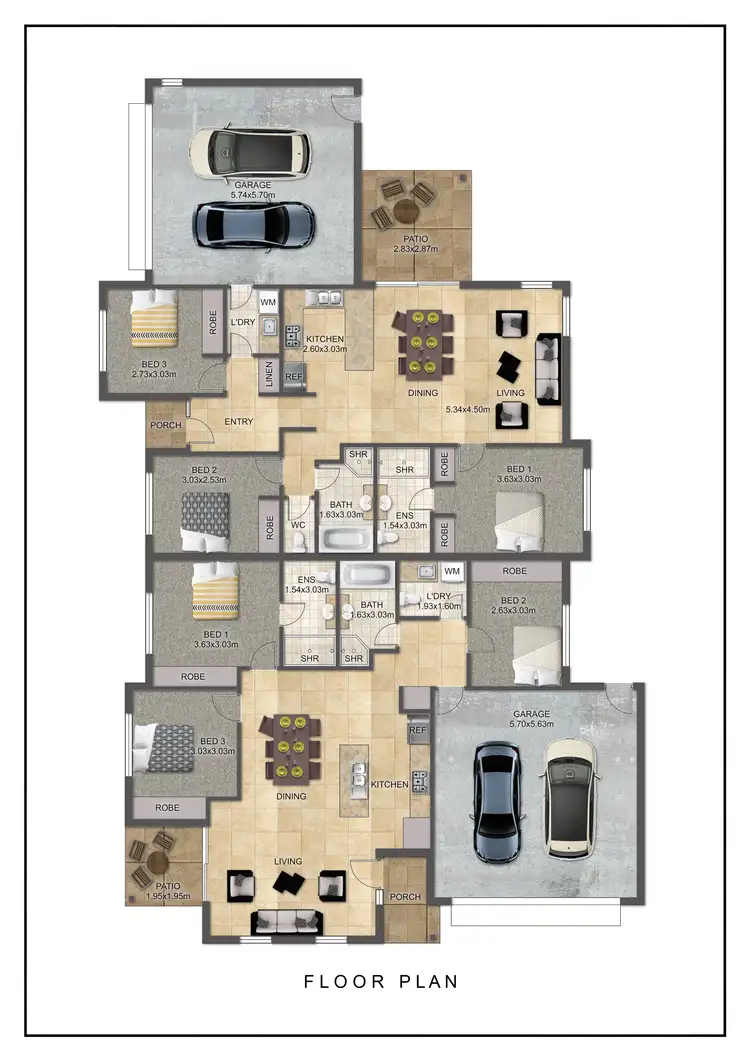 Floorplan of Homely house listing, 1/2 Murray Circuit, Upper Coomera QLD 4209
