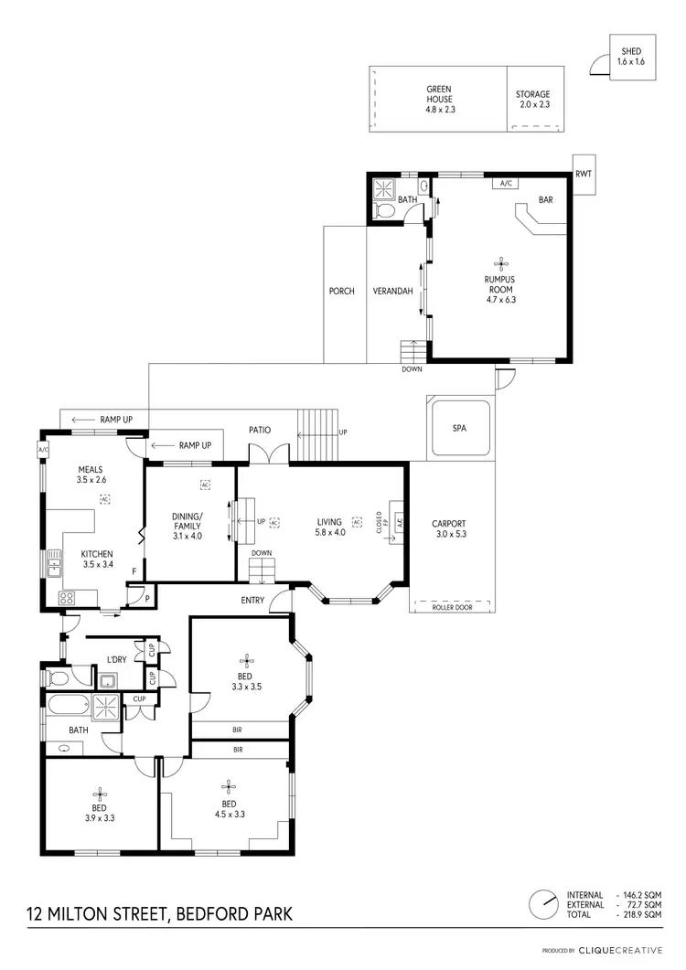 Floorplan of Homely house listing, 12 Milton Street, Bedford Park SA 5042