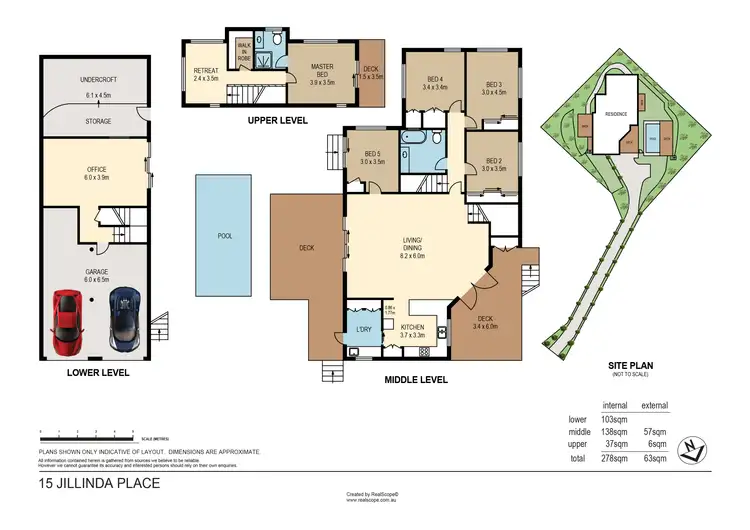 Floorplan of Homely house listing, 15 Jillinda Place, The Gap QLD 4061