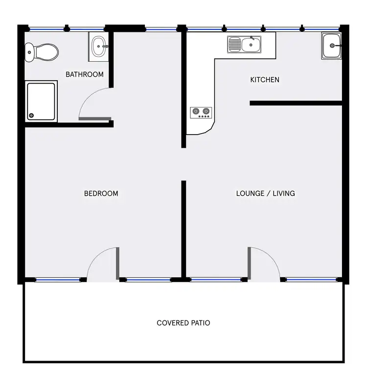 Floorplan of Homely unit listing, 22/47 McMillan Crescent, Griffith ACT 2603
