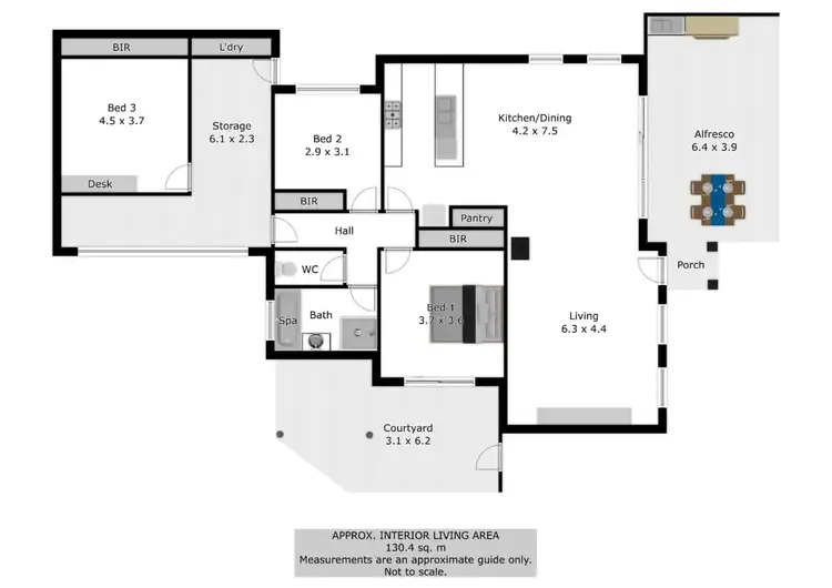Floorplan of Homely townhouse listing, 1/1 Verbena Street, Baranduda VIC 3691