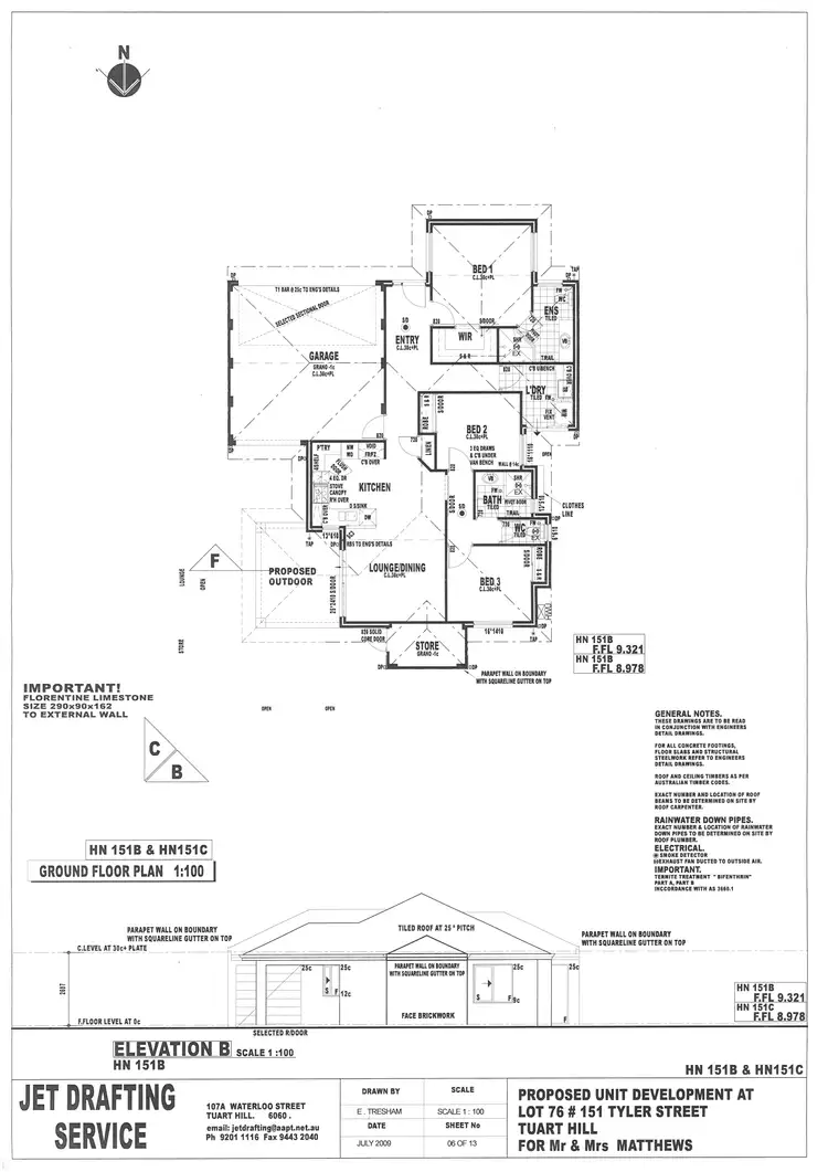 Floorplan of Homely villa listing, 151B Tyler Street, Tuart Hill WA 6060