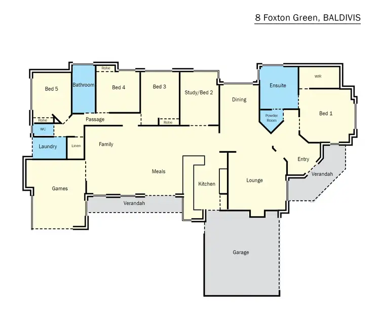 Floorplan of Homely house listing, 8 Foxton Green, Baldivis WA 6171