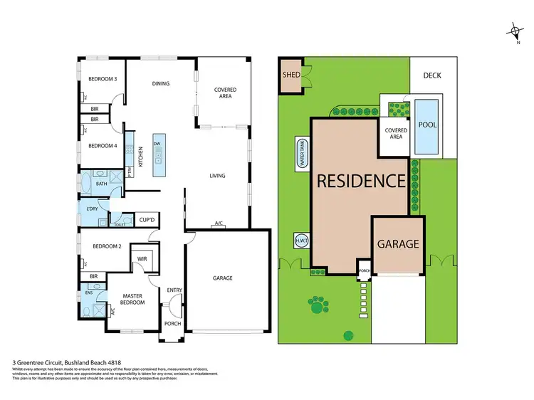 Floorplan of Homely house listing, 3 Greentree Circuit, Bushland Beach QLD 4818