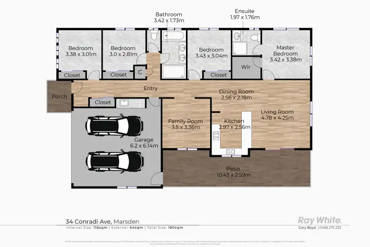 Floorplan of Homely house listing, 34 Conradi Avenue, Crestmead QLD 4132