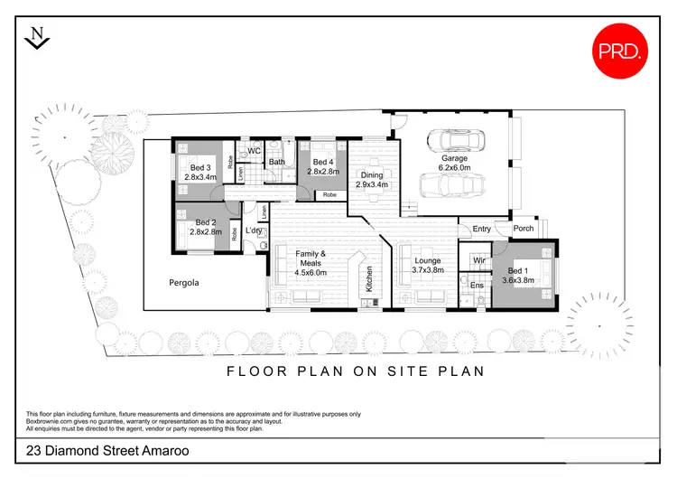Floorplan of Homely house listing, 23 Diamond Street, Amaroo ACT 2914