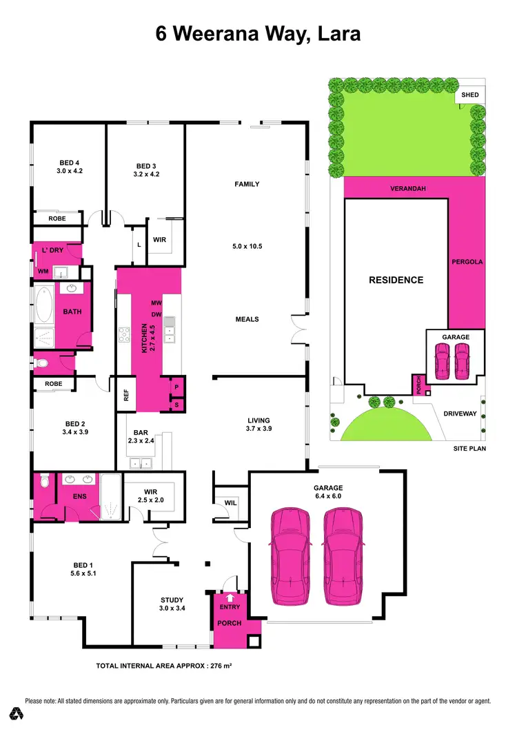 Floorplan of Homely house listing, 6 Weerana Way, Lara VIC 3212