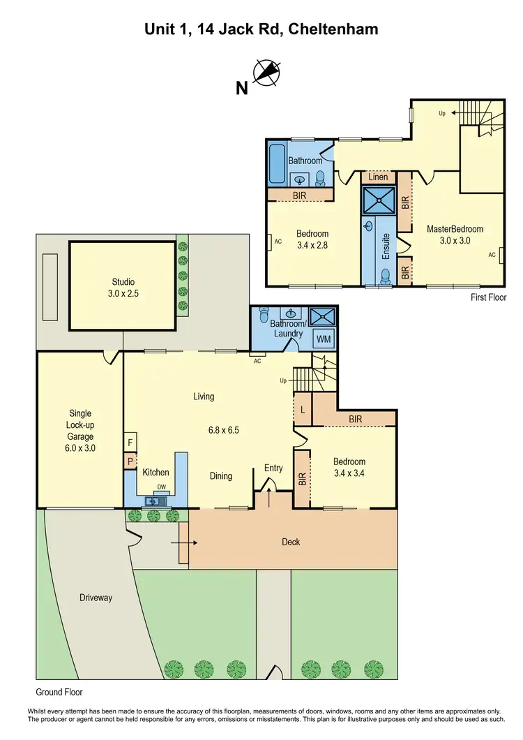 Floorplan of Homely townhouse listing, 1/14 Jack Road, Cheltenham VIC 3192