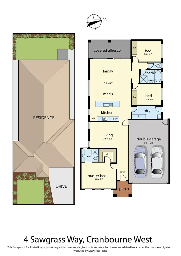 Floorplan of Homely house listing, 4 Sawgrass Way, Cranbourne West VIC 3977