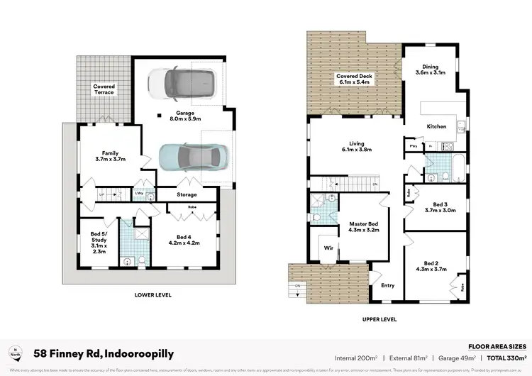 Floorplan of Homely house listing, 58 Finney Road, Indooroopilly QLD 4068