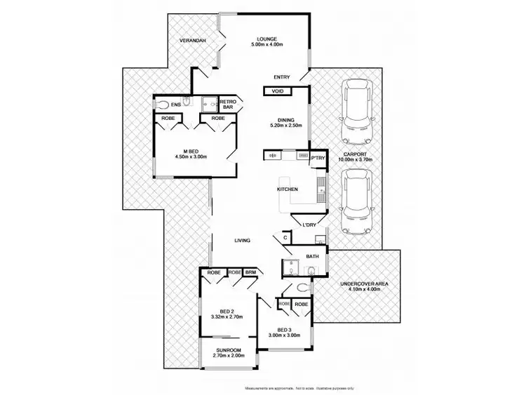Floorplan of Homely house listing, 7 Marie Drive, Wodonga VIC 3690