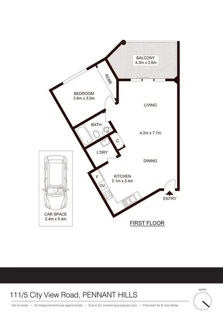 Floorplan of Homely apartment listing, 111/5 City View Road, Pennant Hills NSW 2120