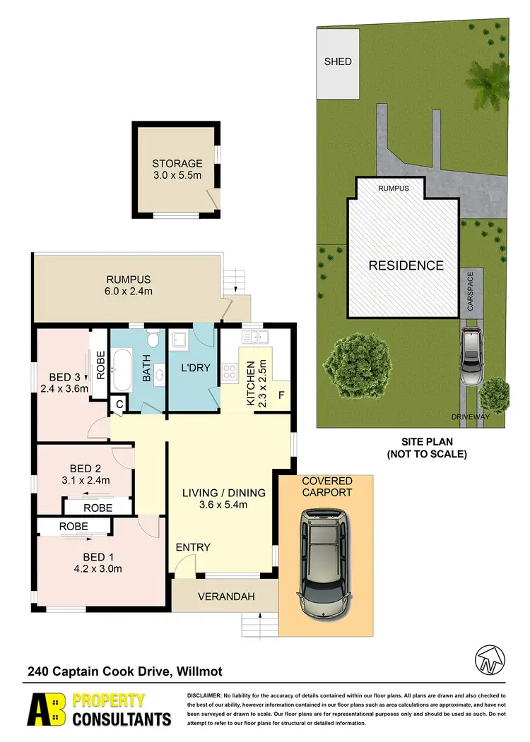Floorplan of Homely house listing, 240 Captain Cook Drive, Willmot NSW 2770