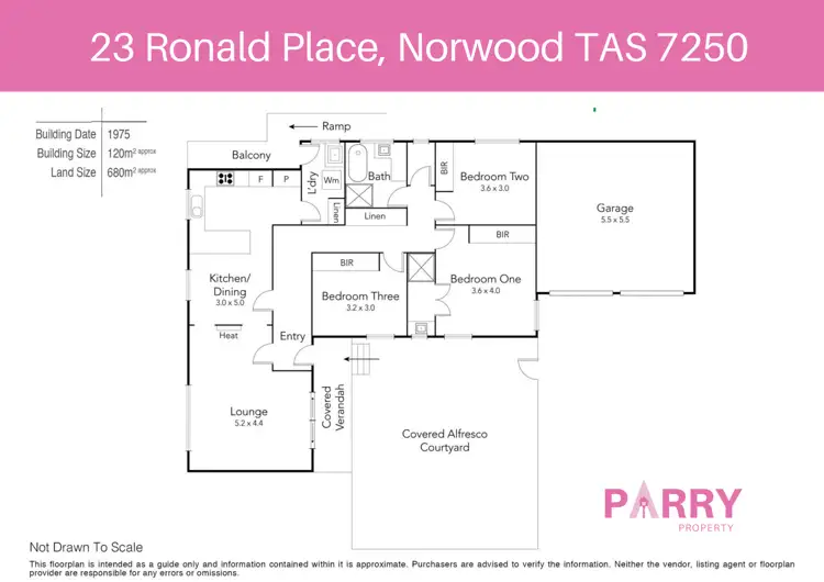 Floorplan of Homely house listing, 23 Ronald Place, Norwood TAS 7250