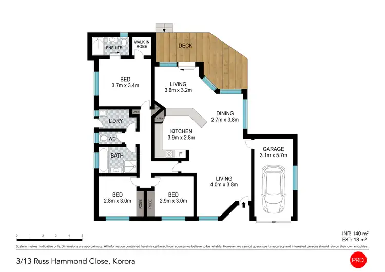 Floorplan of Homely villa listing, 3/13 Russ Hammond Close, Korora NSW 2450