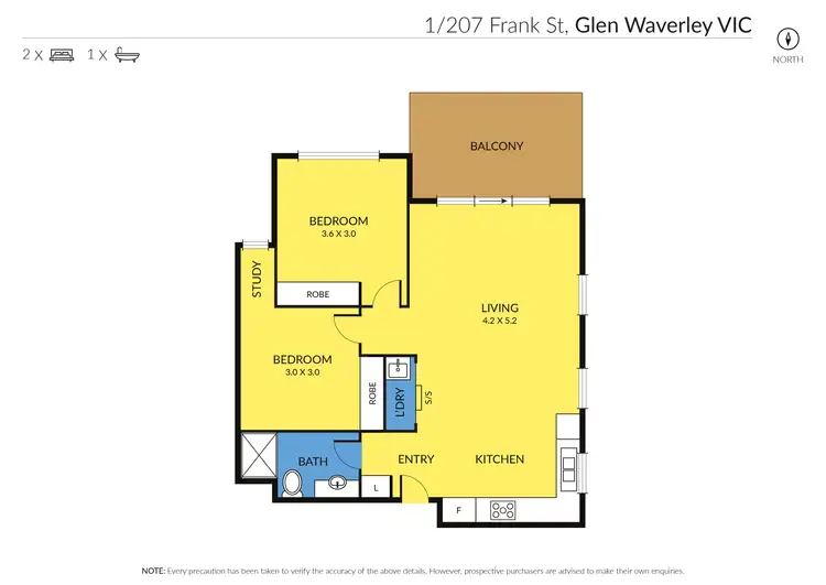 Floorplan of Homely apartment listing, 207/1 Frank Street,, Glen Waverley VIC 3150