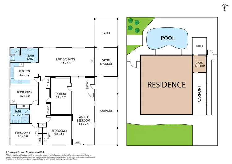 Floorplan of Homely house listing, 7 Bareega Street, Aitkenvale QLD 4814