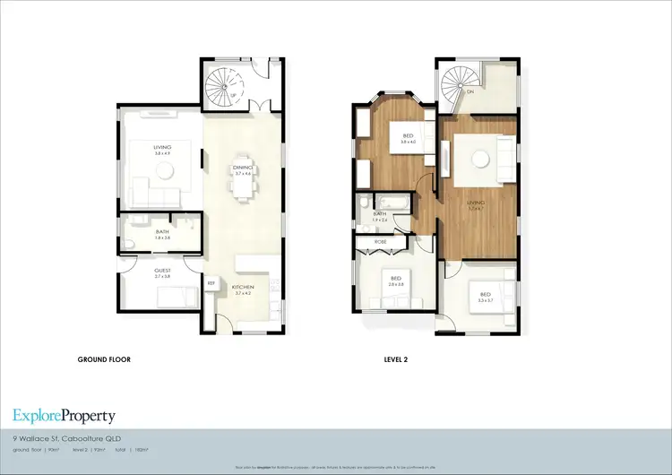 Floorplan of Homely house listing, 7 & 9 Wallace Street, Caboolture QLD 4510