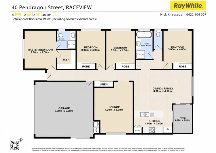 Floorplan of Homely house listing, 40 Pendragon Street, Raceview QLD 4305