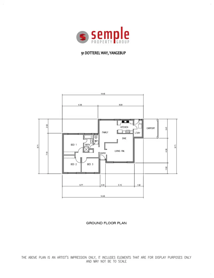 Floorplan of Homely house listing, 91 Dotterel Way, Yangebup WA 6164