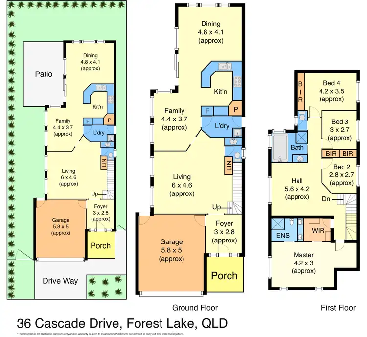 Floorplan of Homely house listing, 36 Cascade Drive, Forest Lake QLD 4078