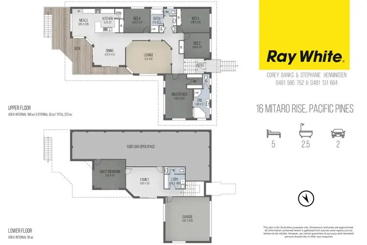 Floorplan of Homely house listing, 16 Mitaro Rise, Pacific Pines QLD 4211