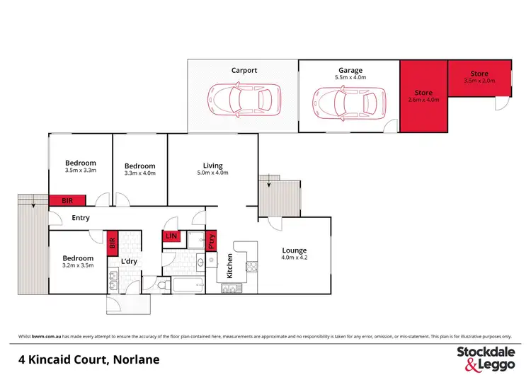 Floorplan of Homely house listing, 4 Kincaid Court, Norlane VIC 3214