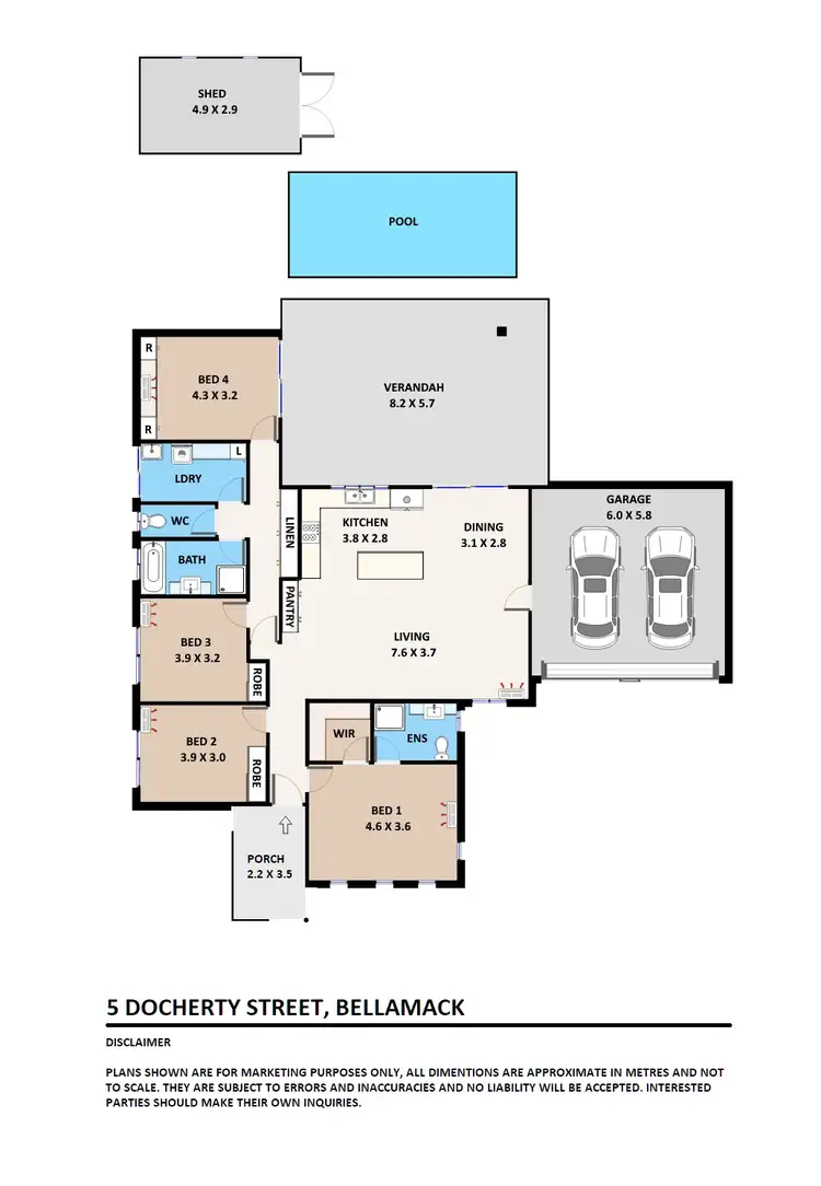 Floorplan of Homely house listing, 5 Docherty Street, Bellamack NT 832
