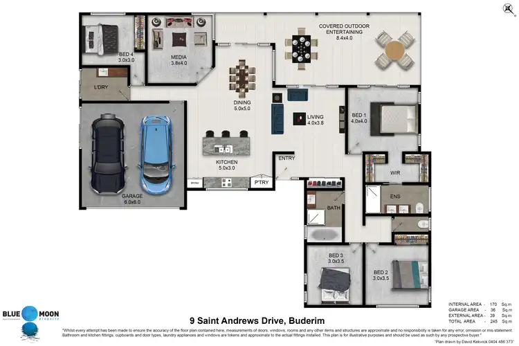 Floorplan of Homely house listing, 9 St Andrews Drive, Buderim QLD 4556
