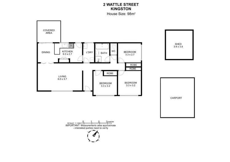 Floorplan of Homely house listing, 2 Wattle Street, Kingston TAS 7050
