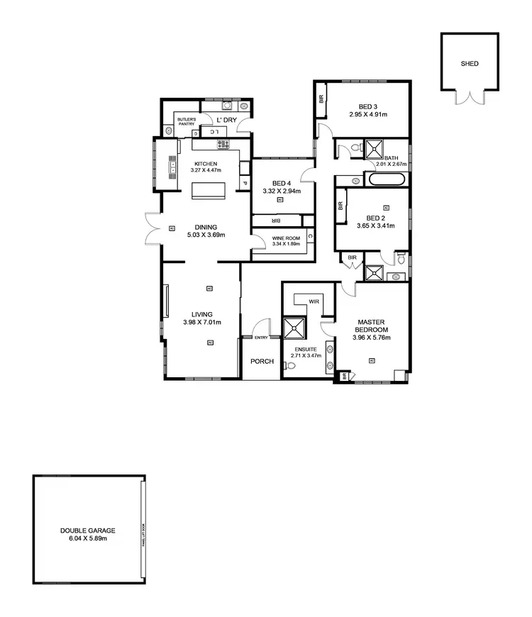 Floorplan of Homely house listing, 446 Glynburn Road, Erindale SA 5066