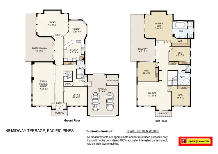 Floorplan of Homely house listing, 48 Midway Terrace, Pacific Pines QLD 4211