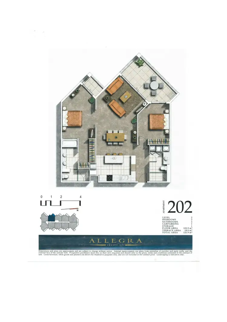 Floorplan of Homely unit listing, 202/468 Esplanade, Torquay QLD 4655