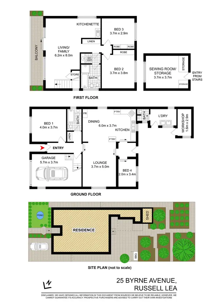 Floorplan of Homely house listing, 25 BYRNE AVENUE, Russell Lea NSW 2046