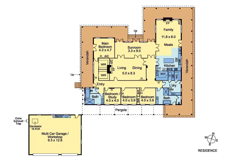 Floorplan of Homely rural property listing, 341 Killingworth West Road, Killingworth VIC 3717